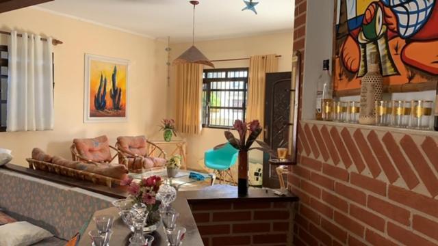 Lindo Sobrado Amarelo -Proximo A Praia Mongagua Ngoại thất bức ảnh