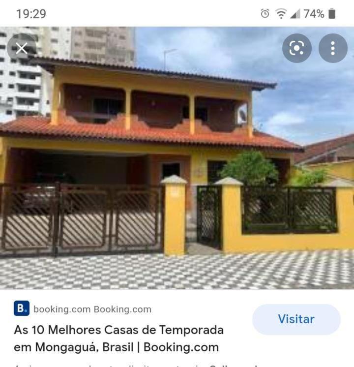 Lindo Sobrado Amarelo -Proximo A Praia Mongagua Ngoại thất bức ảnh